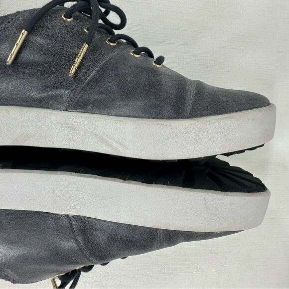 Blackstone size 39 / 9 Periscope Gray Leather Lace Up Sneakers - Picture 7 of 15